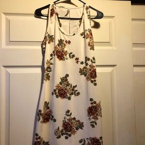 Popana (Amazon) Floral Sleeveless Dress - Cream size M